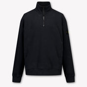 Stone Island Kids Boys Sweater In Black