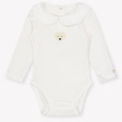 Donsje Amsterdam Baby Unisex Rompertje In Off White