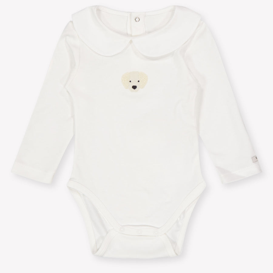 Donsje Amsterdam Davo Baby Unisex Bodysuit in Off-White