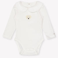 Donsje Amsterdam Baby Unisex Rompertje In Off White