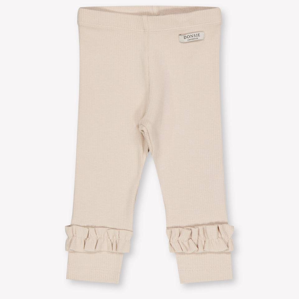 Donsje Amsterdam Baby Girls Leggings In Beige