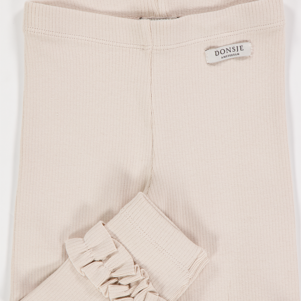 Donsje Amsterdam Baby Girls Leggings In Beige