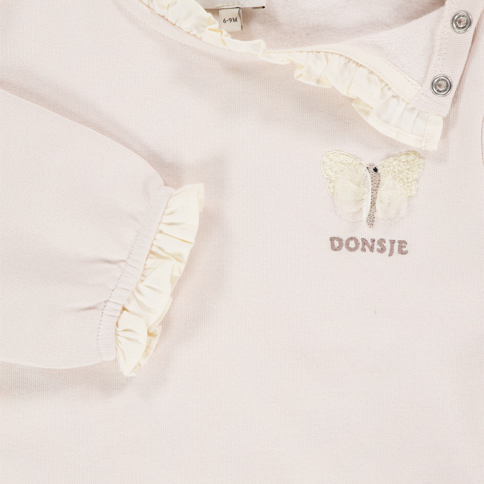 Donsje Amsterdam Baby Girls Sweater In Light Pink