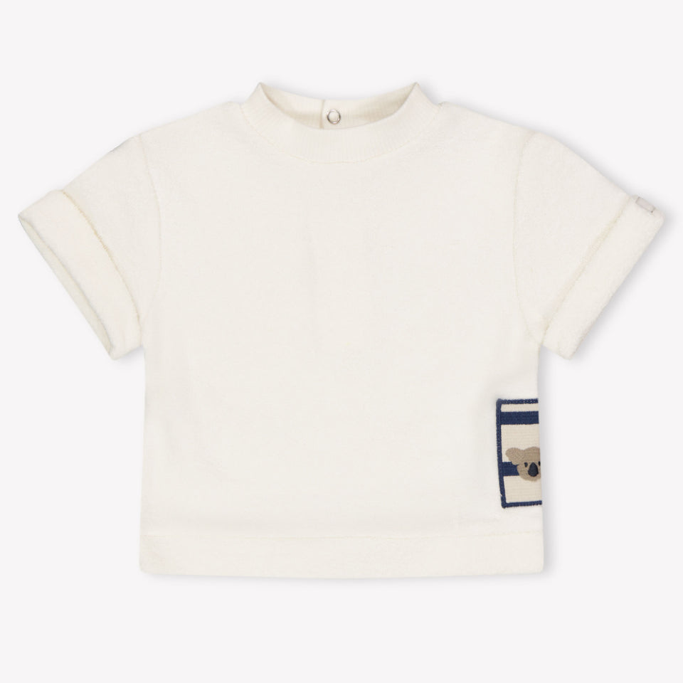 Donsje Amsterdam Baby Boys T-Shirt In OffWhite