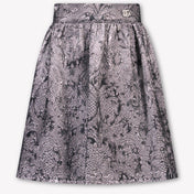 Dolce & Gabbana Kids Girls Skirt In Silver