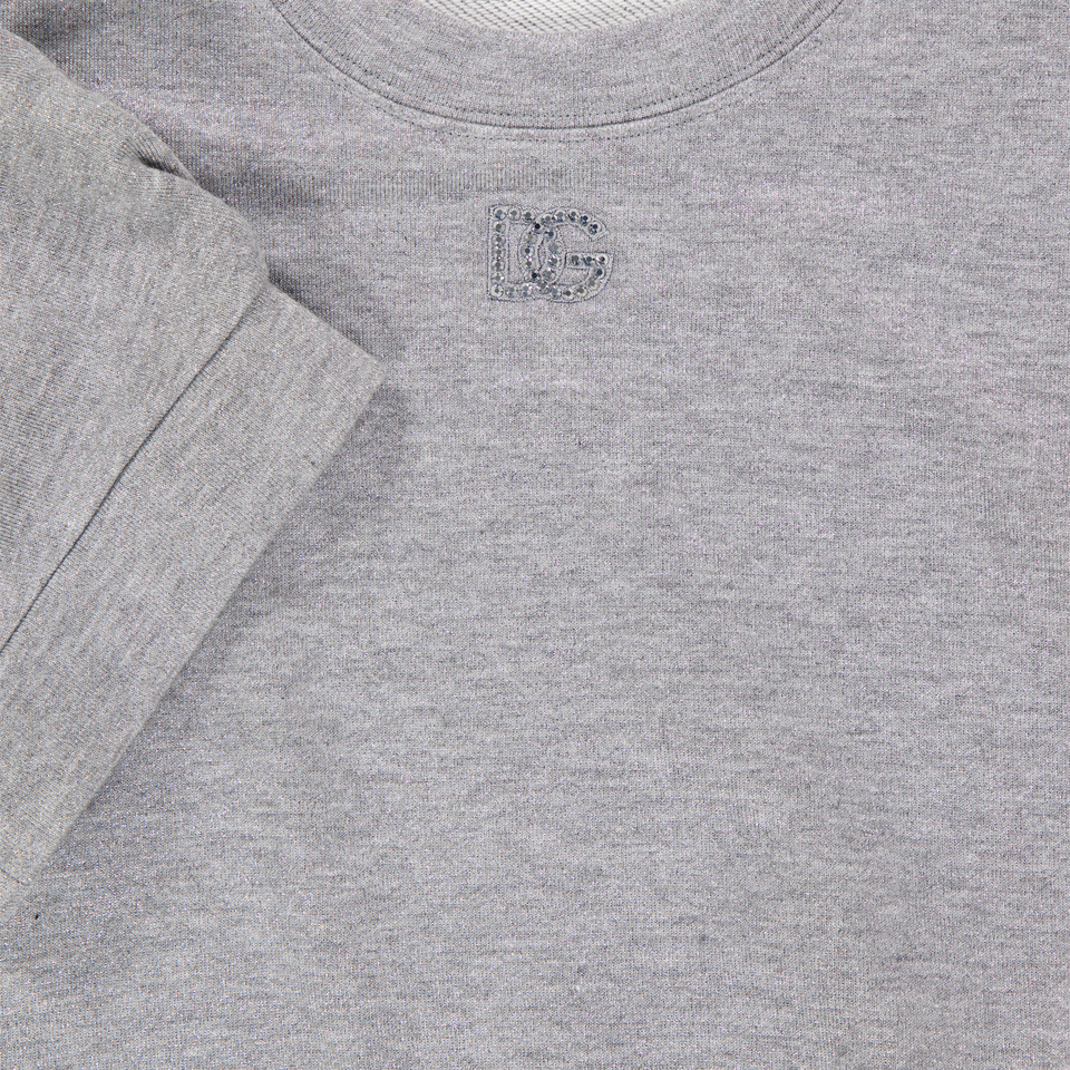 Dolce & Gabbana Kids Girls Tunic In Silver