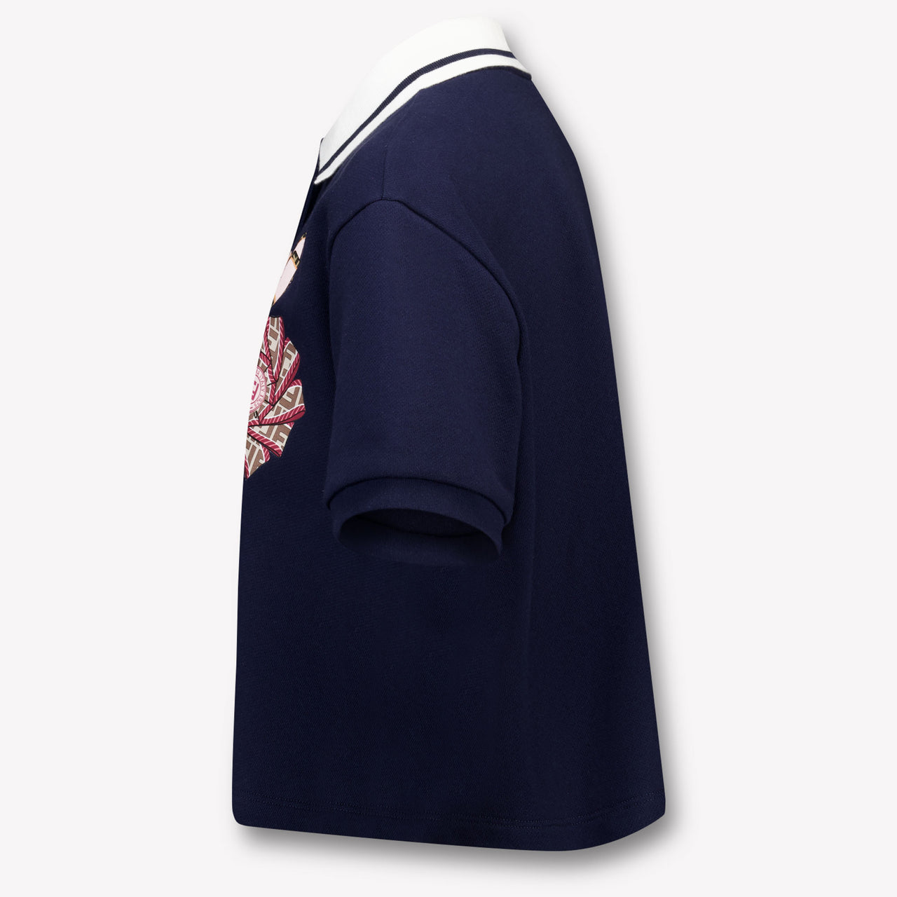Fendi Kids Girls Polo In Navy