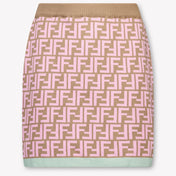 Fendi Kids Girls Skirt In Camel