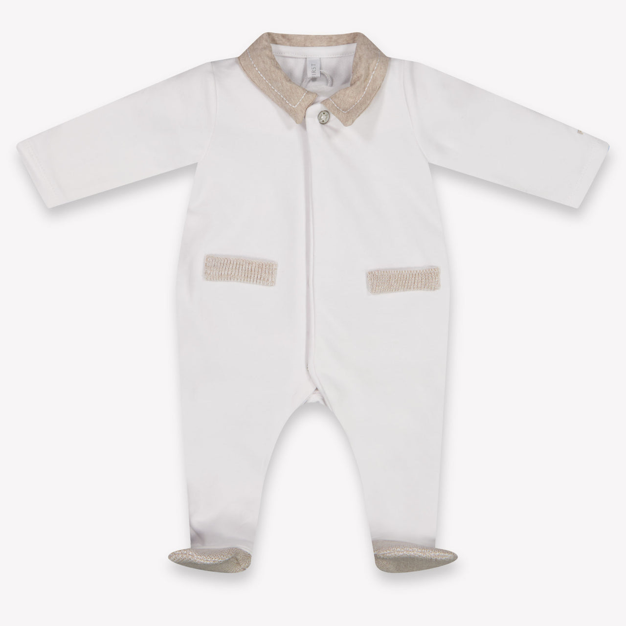 First Baby Jongens Boxpakje In Wit