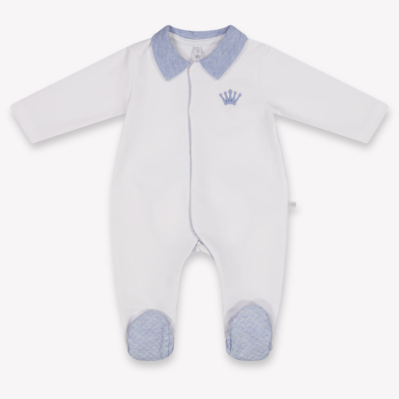 First Baby Jongens Boxpakje In Wit