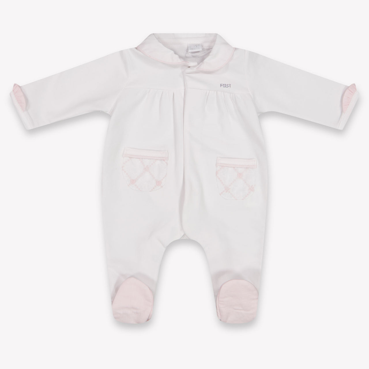 First Baby Meisjes Boxpakje In Wit