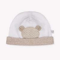 First Baby Jongens Muts In Beige