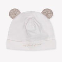 First Baby Jongens Muts In Beige