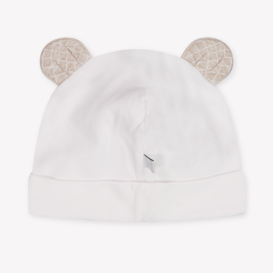 First Baby Jongens Muts In Beige