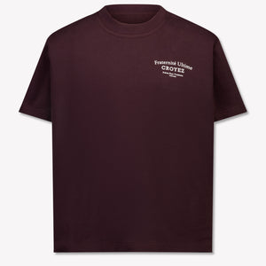 Croyez Kinder Jongens T-Shirt In Bordeaux