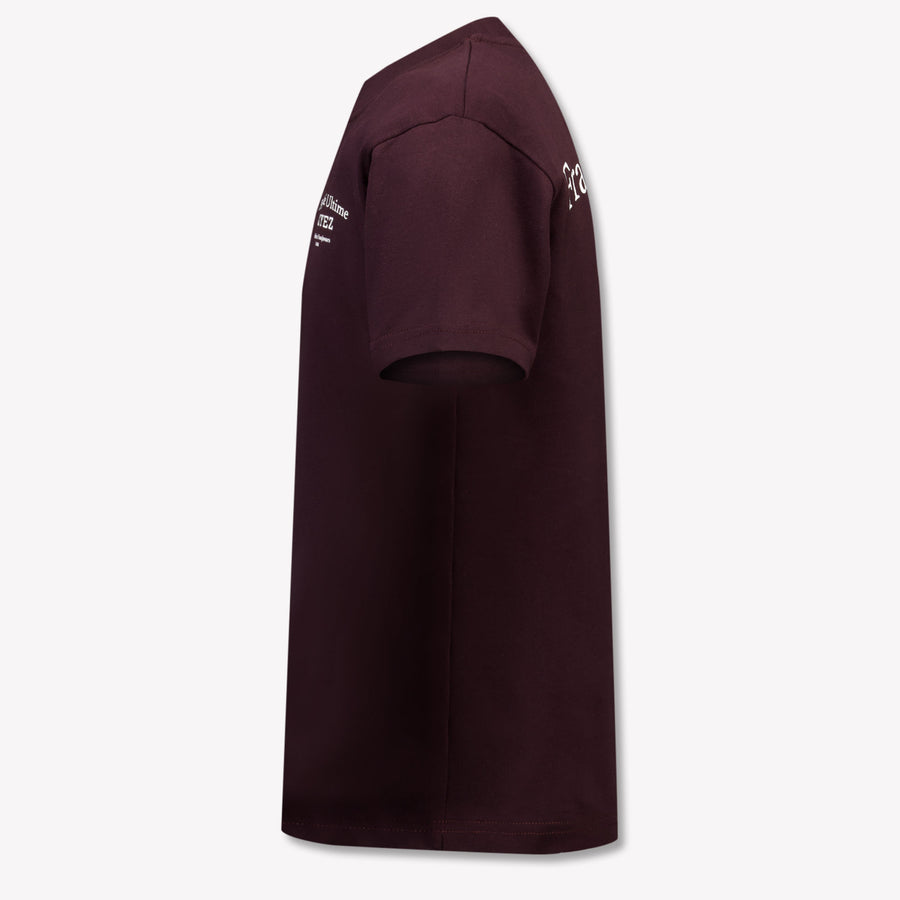 Croyez Kinder Jongens T-Shirt In Bordeaux