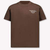 Croyez Kids Boys T-Shirt In Dark Brown