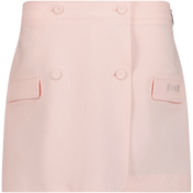 MSGM Children's Shorts Light Pink