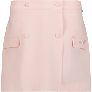 MSGM Kinder Shorts Licht Roze 4Y