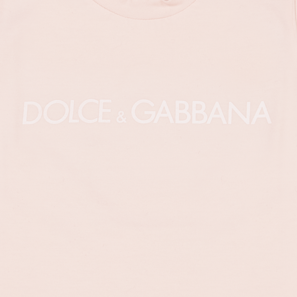Dolce & Gabbana Baby Unisex T-Shirt Licht Roze