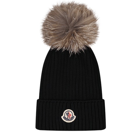 Moncler Kids Unisex Hat Black