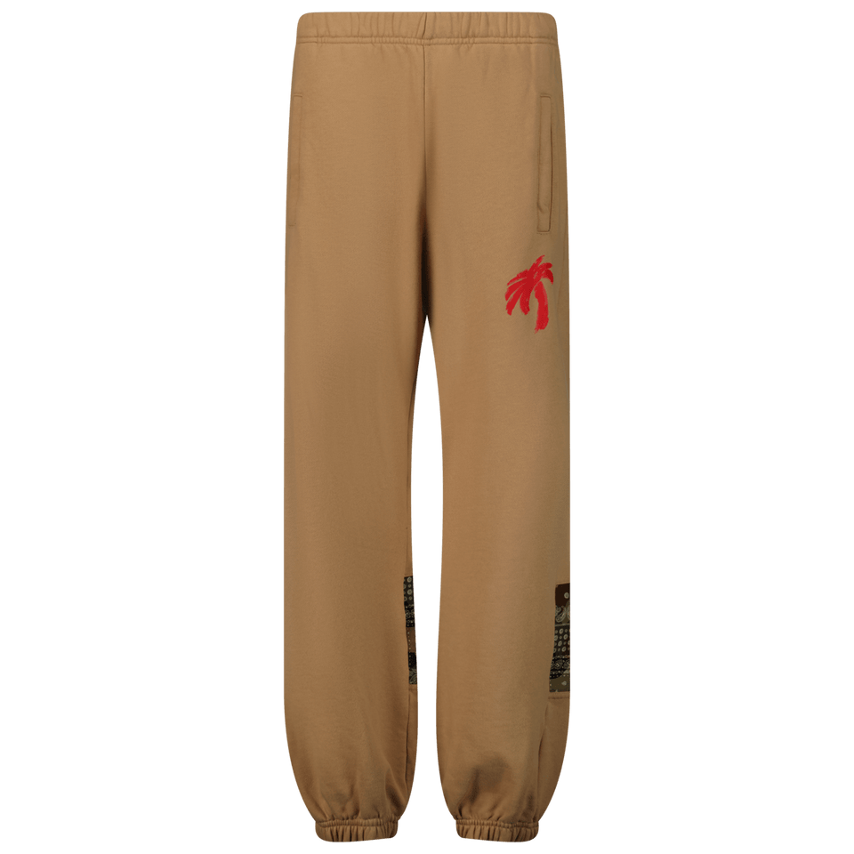 Palm Angels Kinder Jongens Broek Beige 4Y