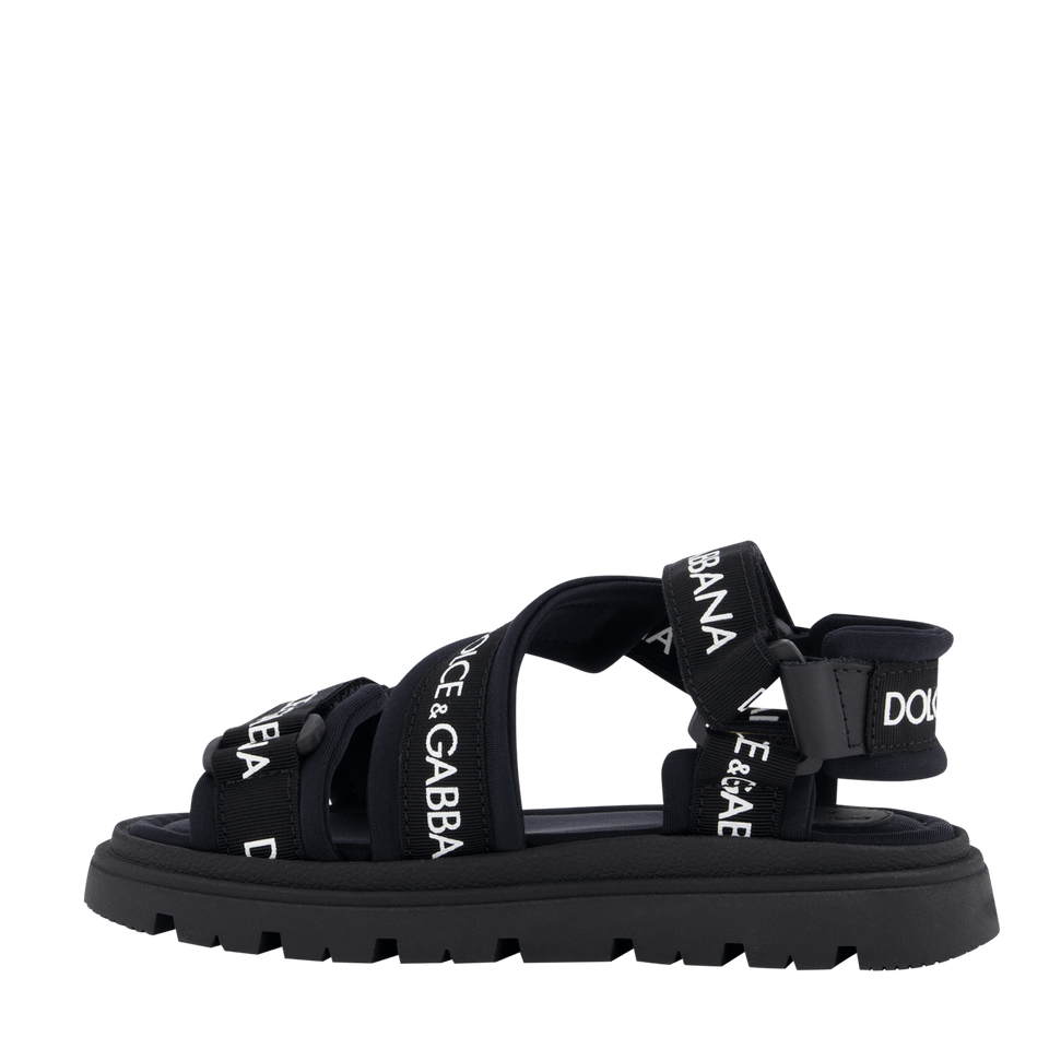 Dolce & Gabbana Kinder Unisex Sandalen Zwart