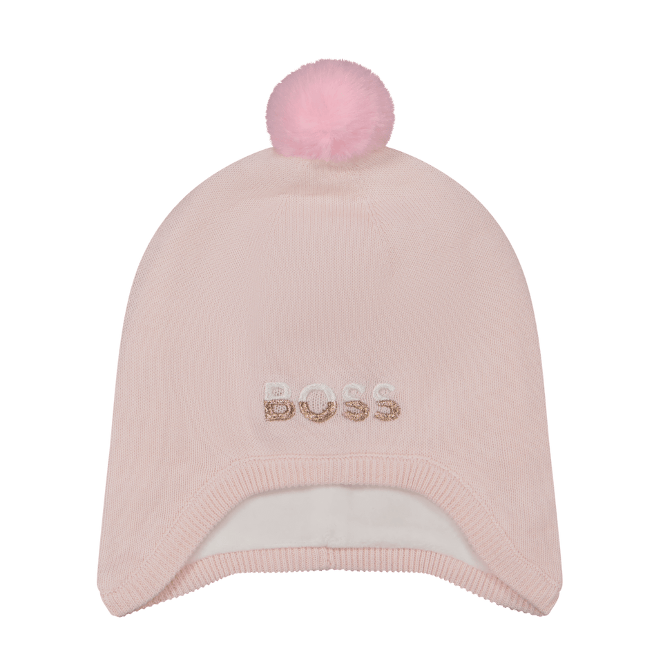 Boss Baby Meisjes Muts Licht Roze 3 mnd