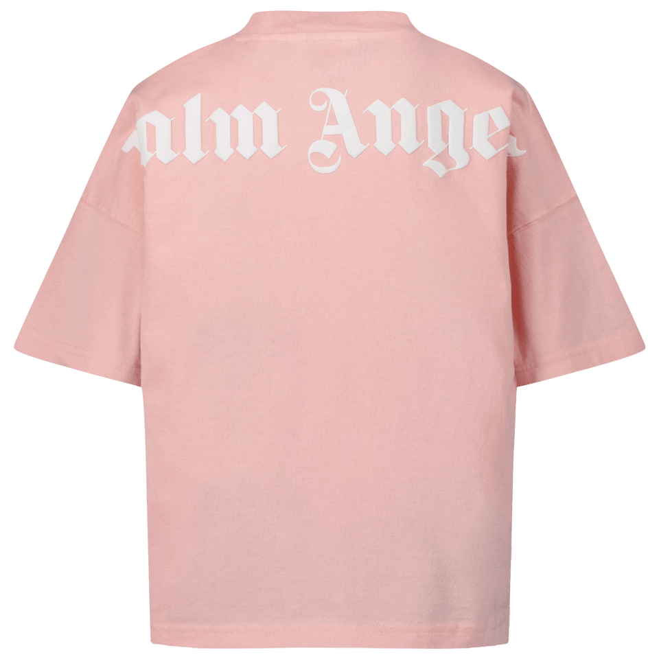 Palm Angels Kinder Meisjes T-Shirt Licht Roze