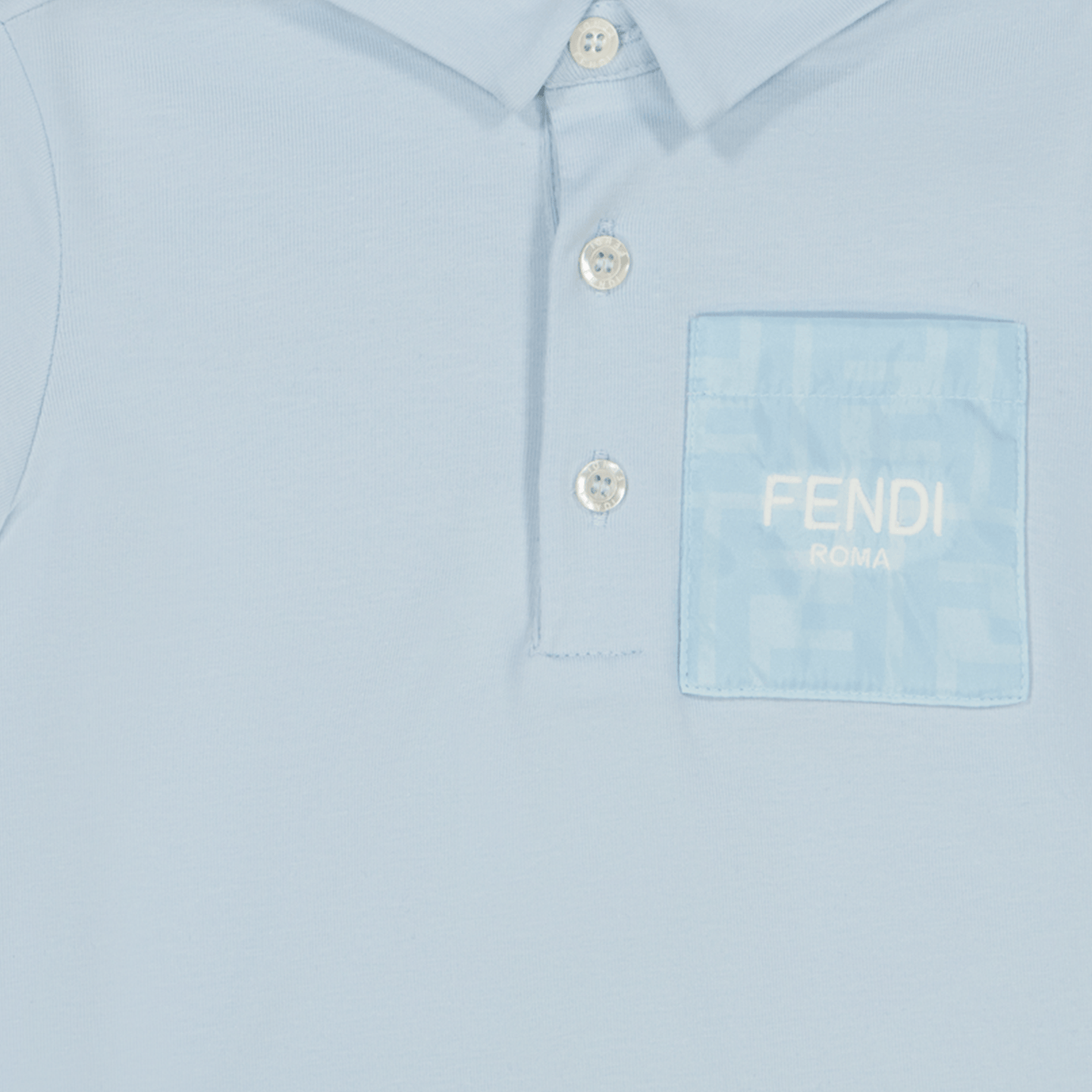 Fendi Baby Jongens Polo Licht Blauw 3 mnd