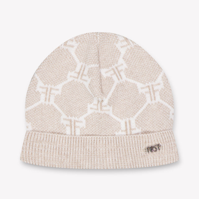 First Baby Jongens Muts In Beige