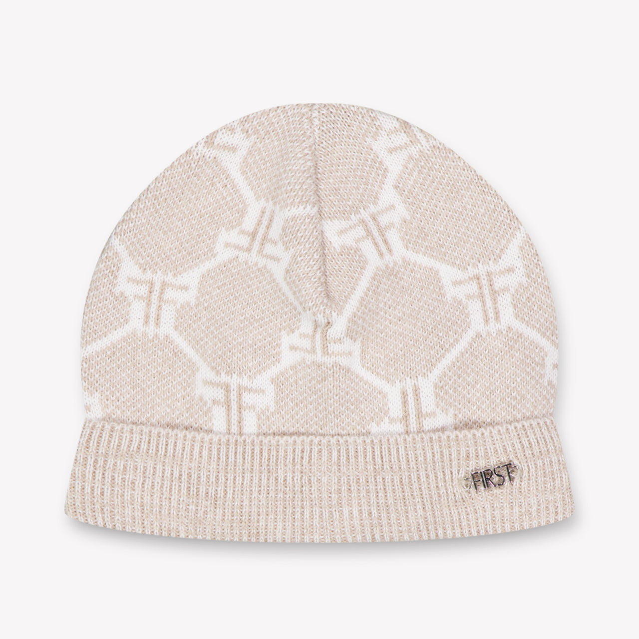 First Baby Jongens Muts In Beige
