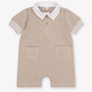 First Baby Unisex Romper In Beige