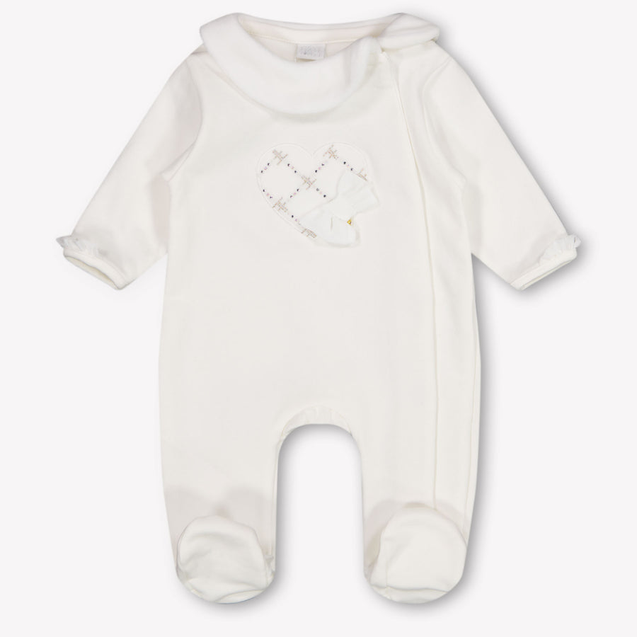 First Baby Meisjes Boxpakje In Off White