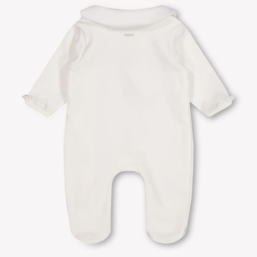 First Baby Meisjes Boxpakje In Off White