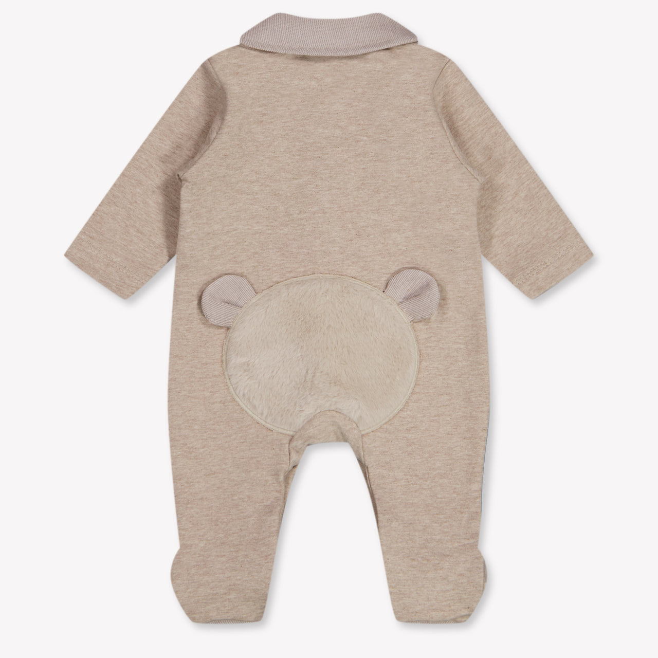First Baby Boys Playsuit In Beige