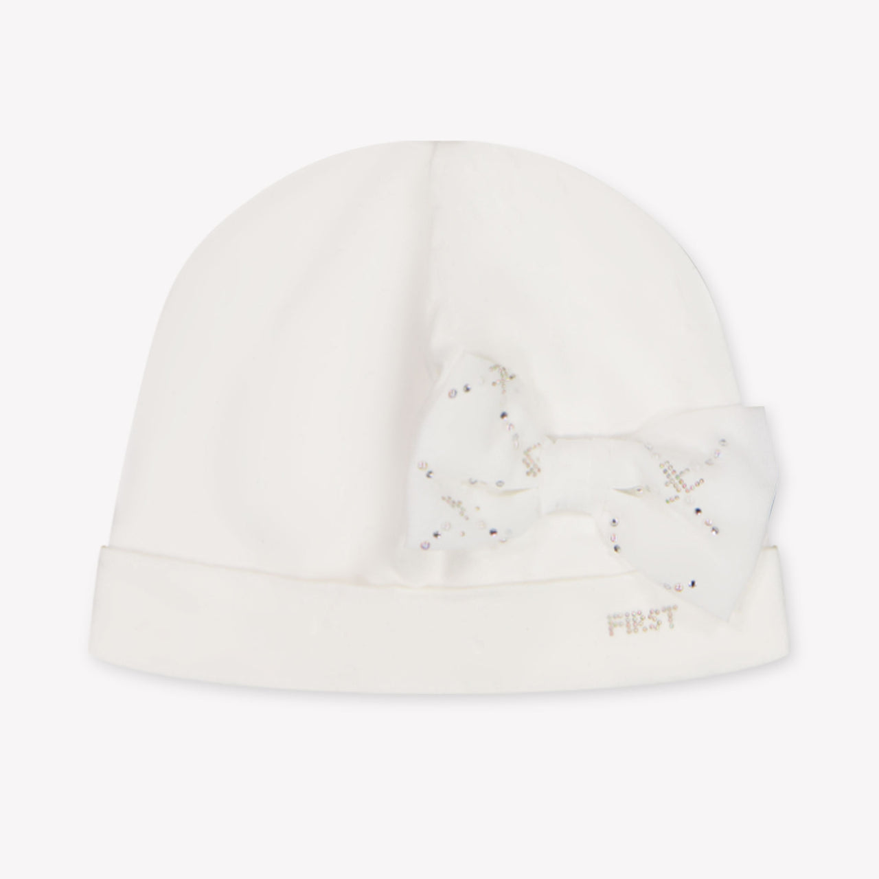 First Baby Girls Hat In OffWhite