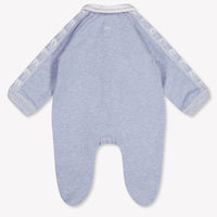 First Baby Boys Playsuit In Light Blue