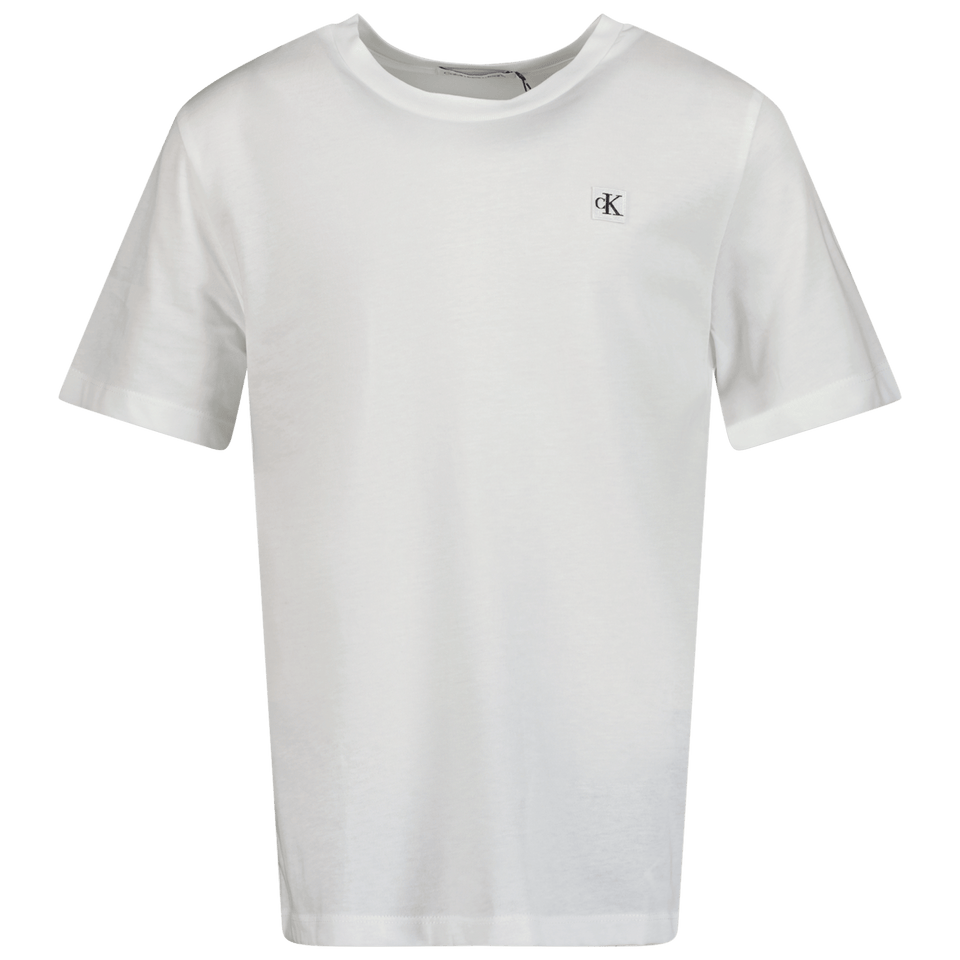 Calvin Klein Kinder Unisex T-Shirt Wit 4Y