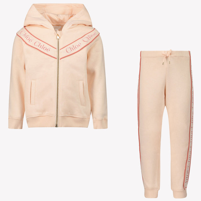 Chloe Baby Girls Jogging Suit In Light Pink