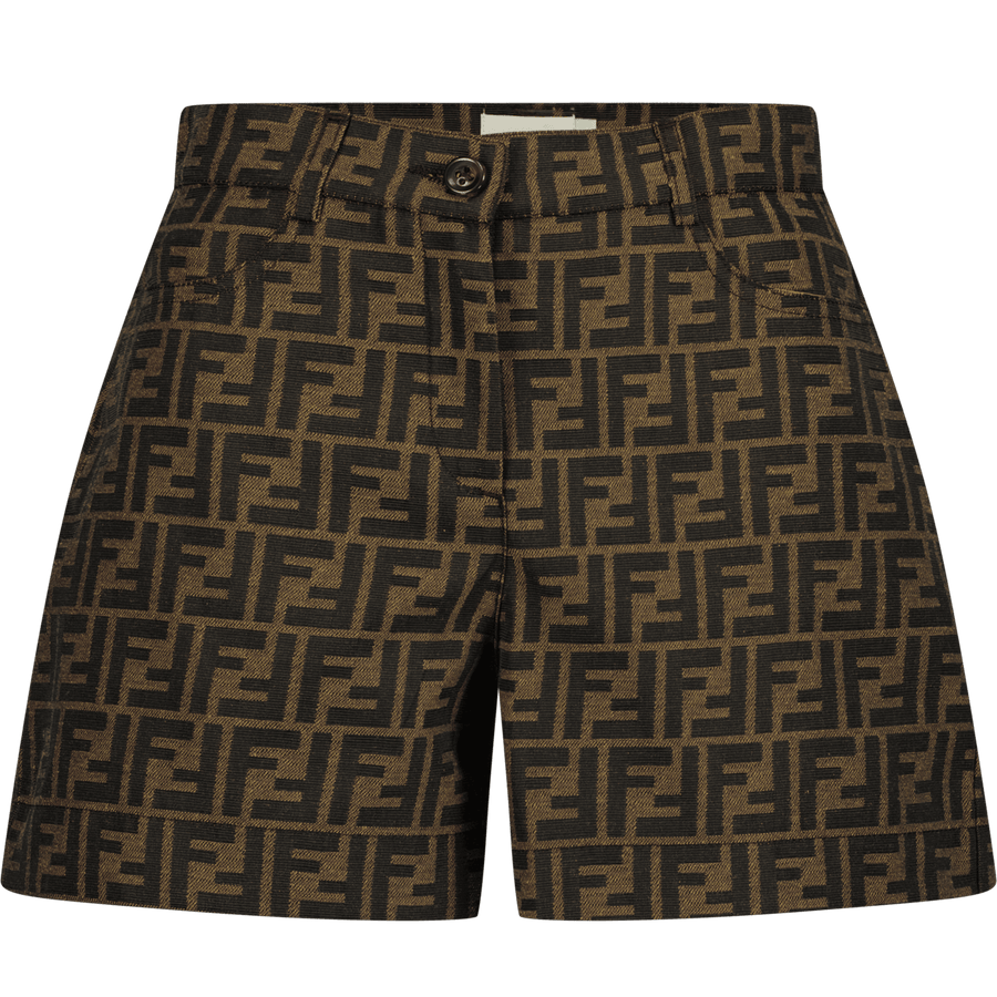 Fendi Girls Short Brown