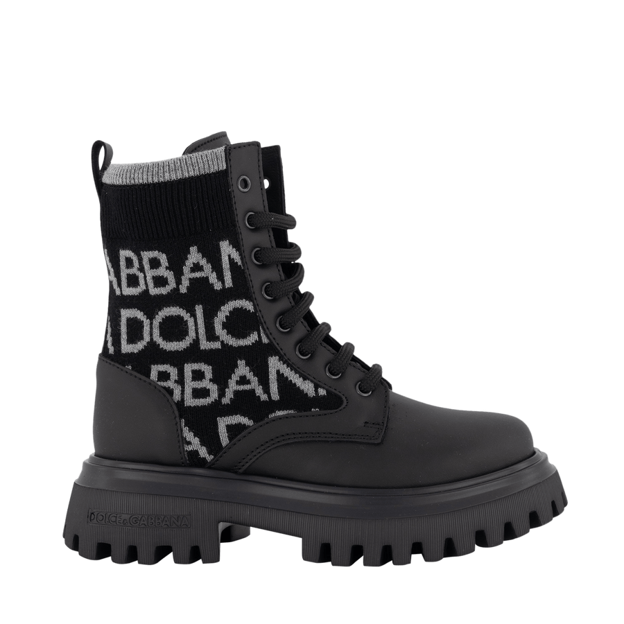 Dolce & Gabbana Kinder Unisex Laarzen Zwart
