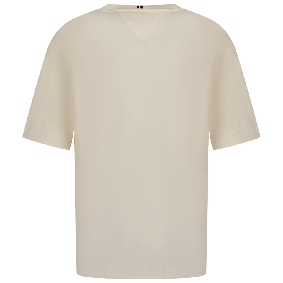 Tommy Hilfiger Kinder Jongens T-Shirt Off White