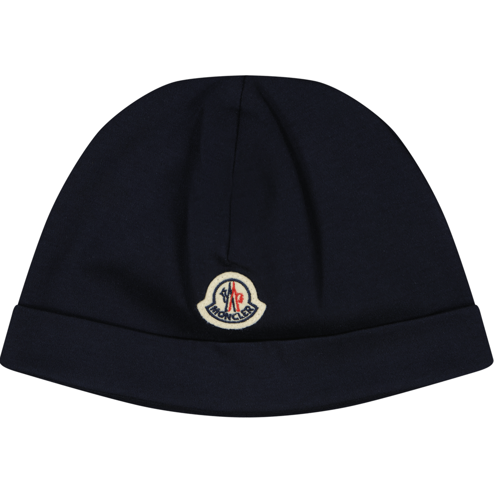 Moncler Baby Unisex Mutsje Navy xxxs