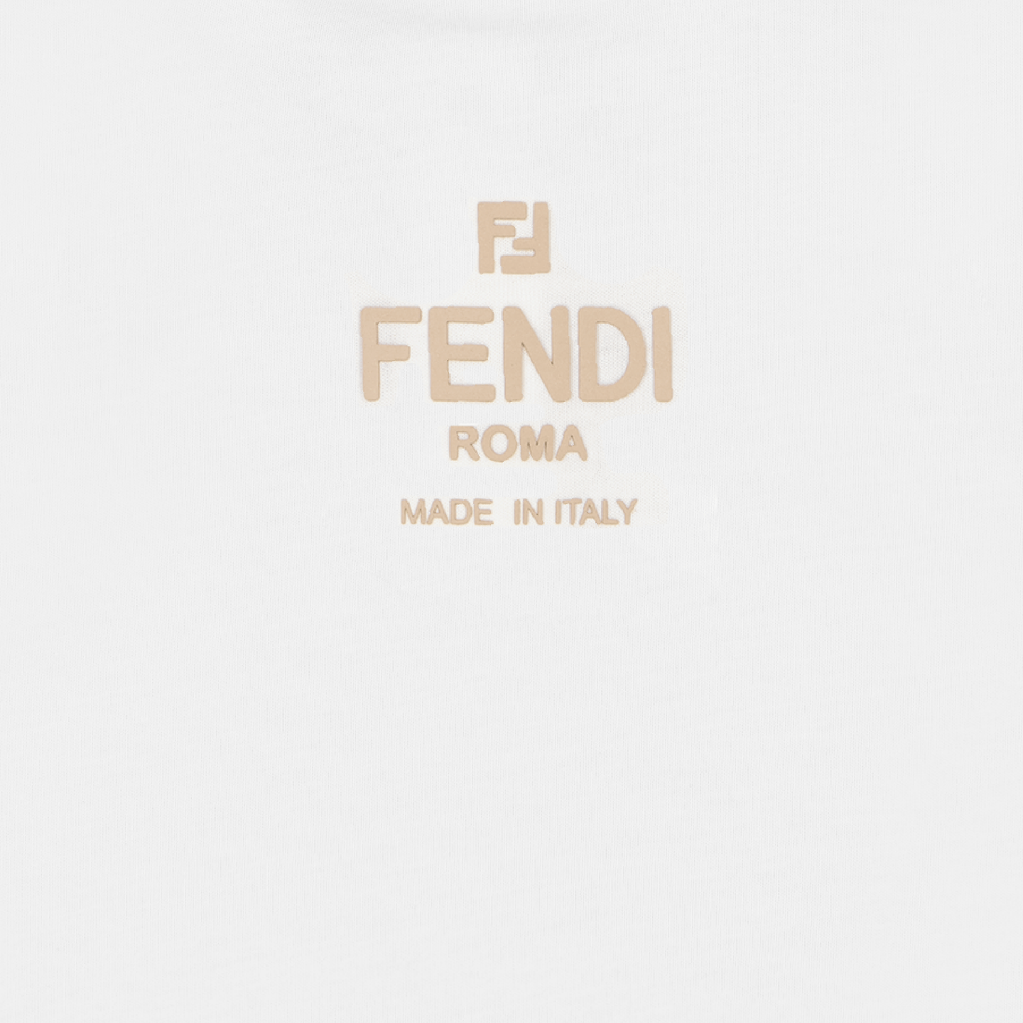 Fendi Baby Unisex T-Shirt Off White