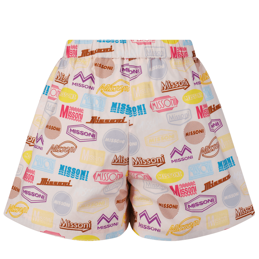 Missoni Kinder Meisjes Shorts Roze 4Y