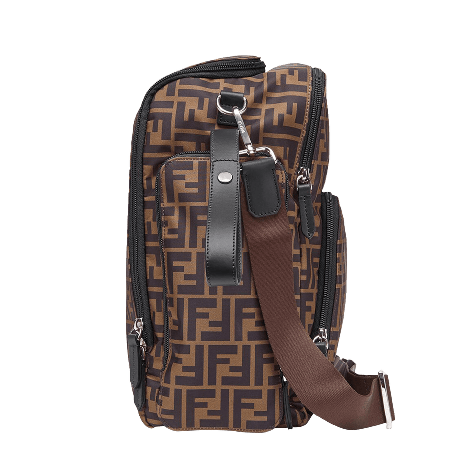 Fendi Baby Unisex Diaper Bag  Brown