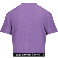 Palm Angels Kinder Meisjes T-Shirt Lila