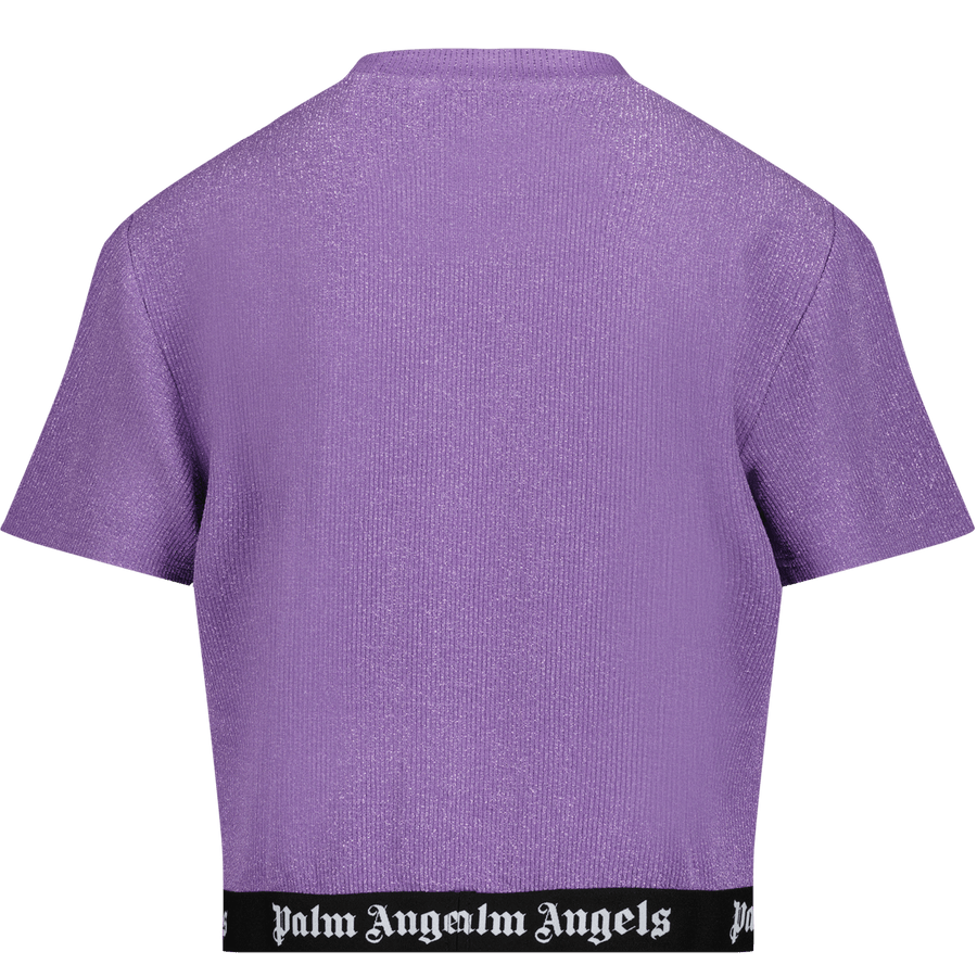 Palm Angels Kinder Meisjes T-Shirt Lila
