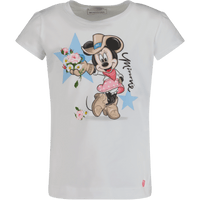 MonnaLisa Kinder Meisjes T-Shirt Wit 2Y